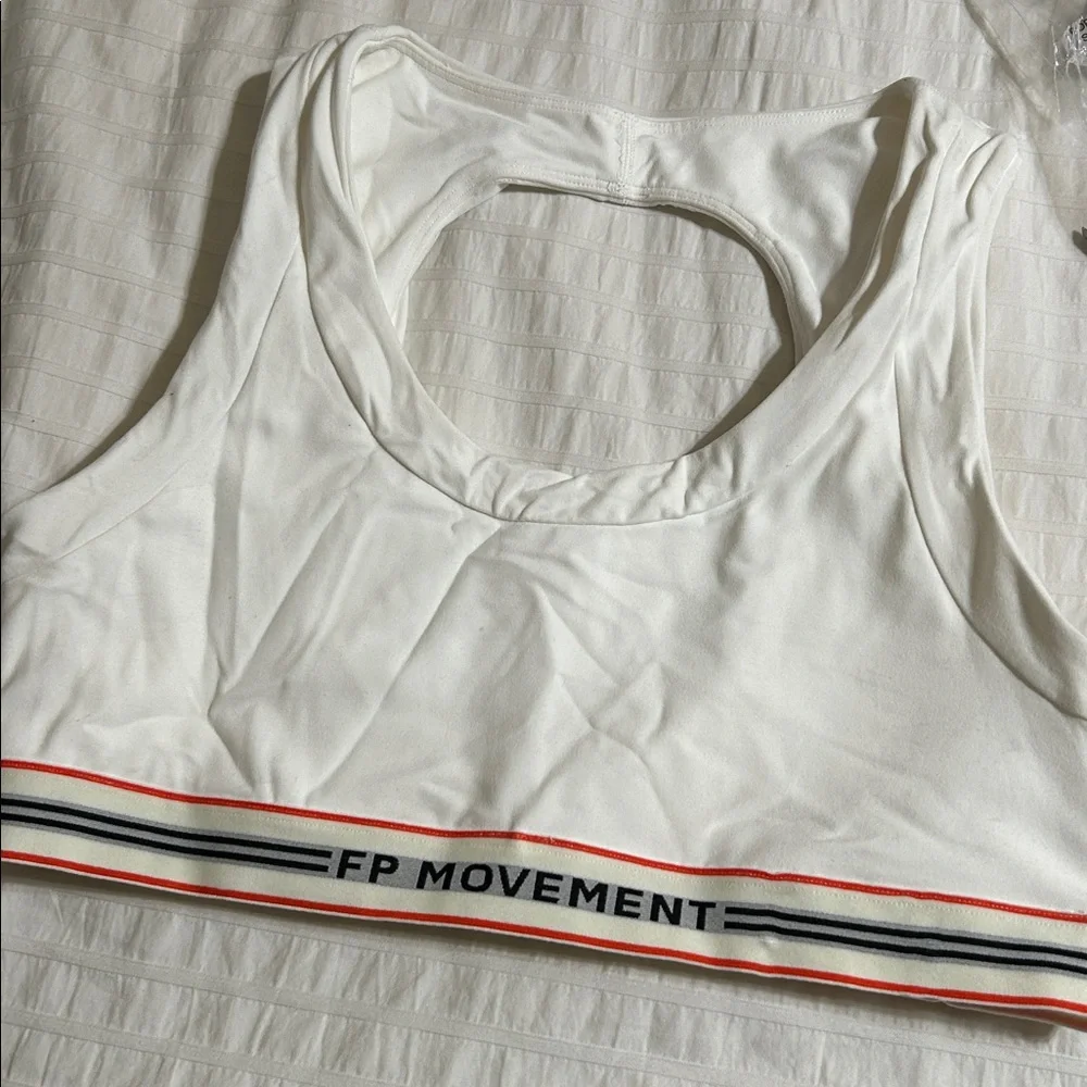 Free People Movement Never Better Ringer Logo Sports. Color white Size L - Picture 5 of 13